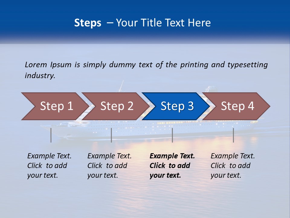 A Cruise Ship PowerPoint Template