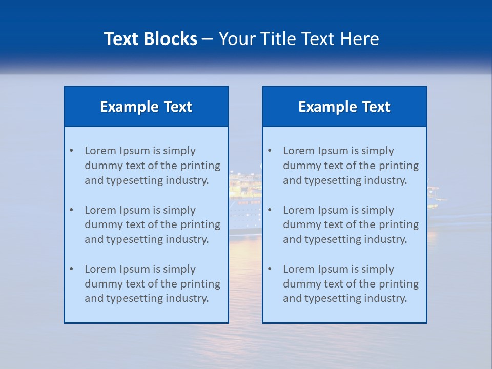 A Cruise Ship PowerPoint Template