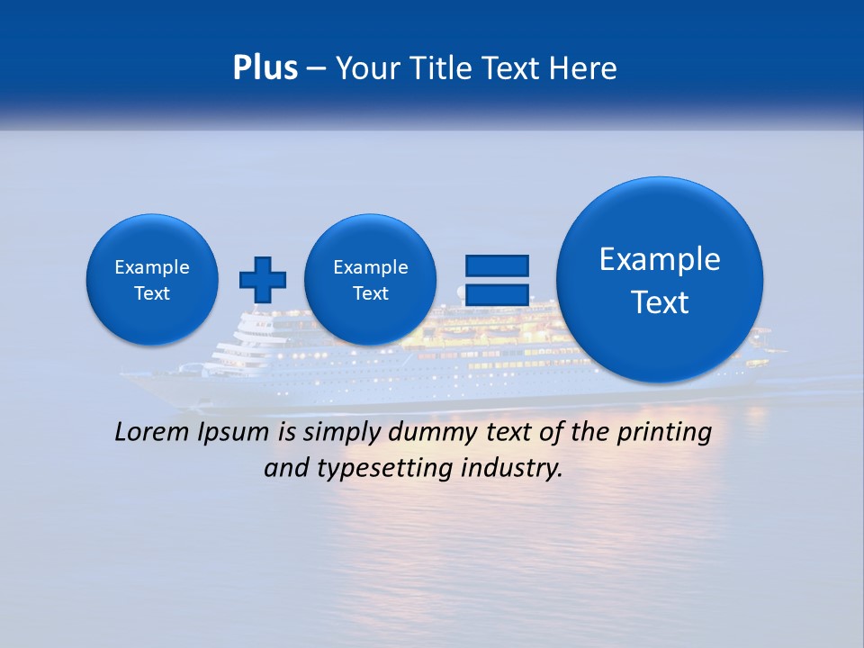 A Cruise Ship PowerPoint Template