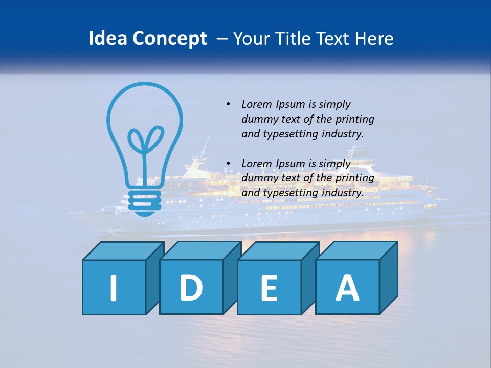 A Cruise Ship PowerPoint Template