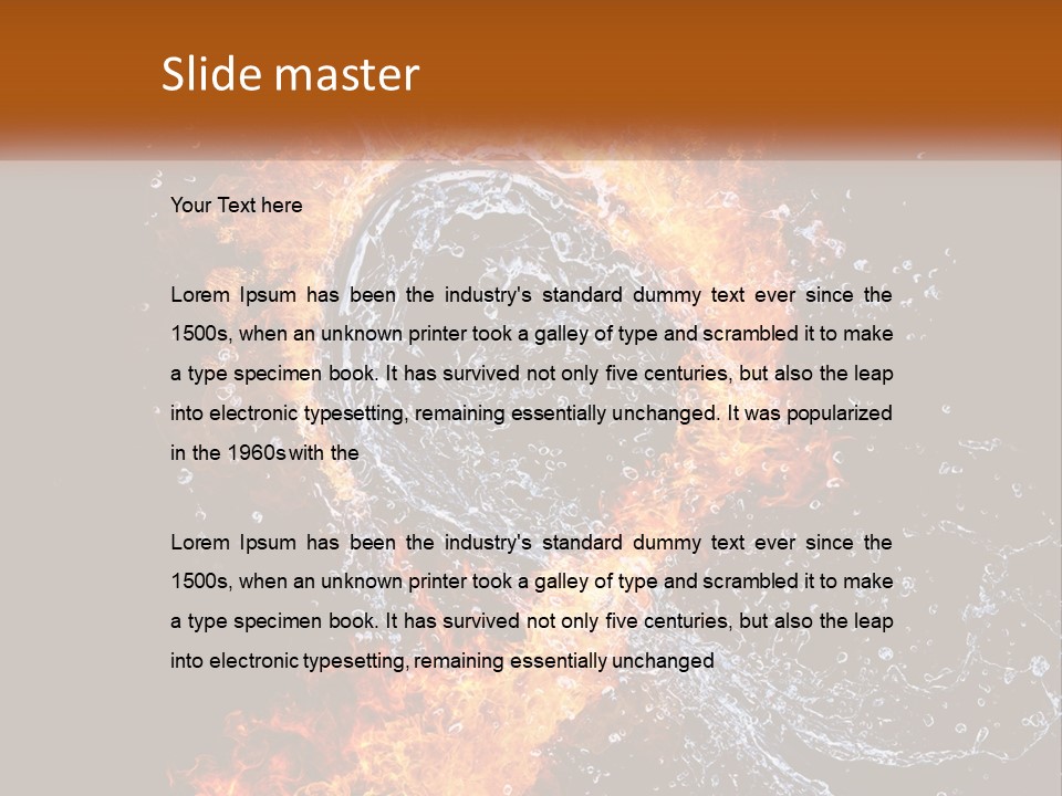Fire And Water PowerPoint Template
