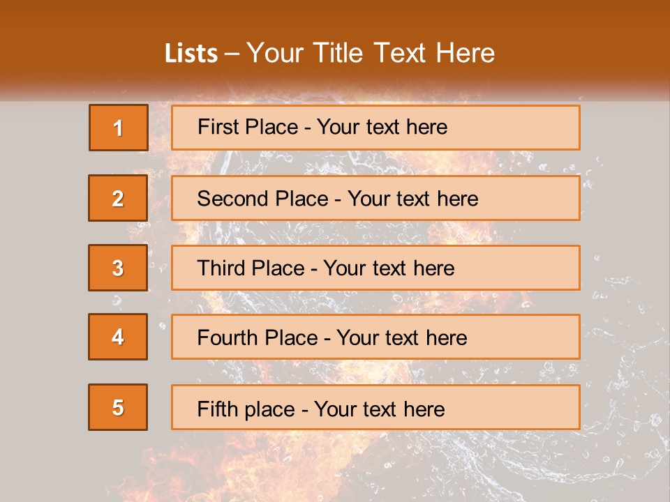 Fire And Water PowerPoint Template