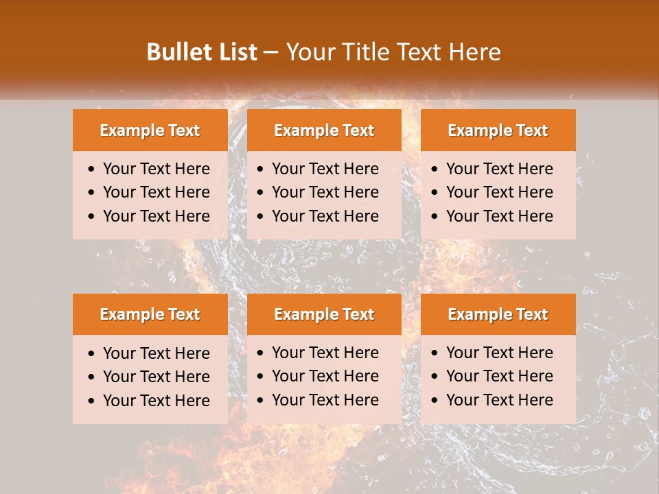 Fire And Water PowerPoint Template