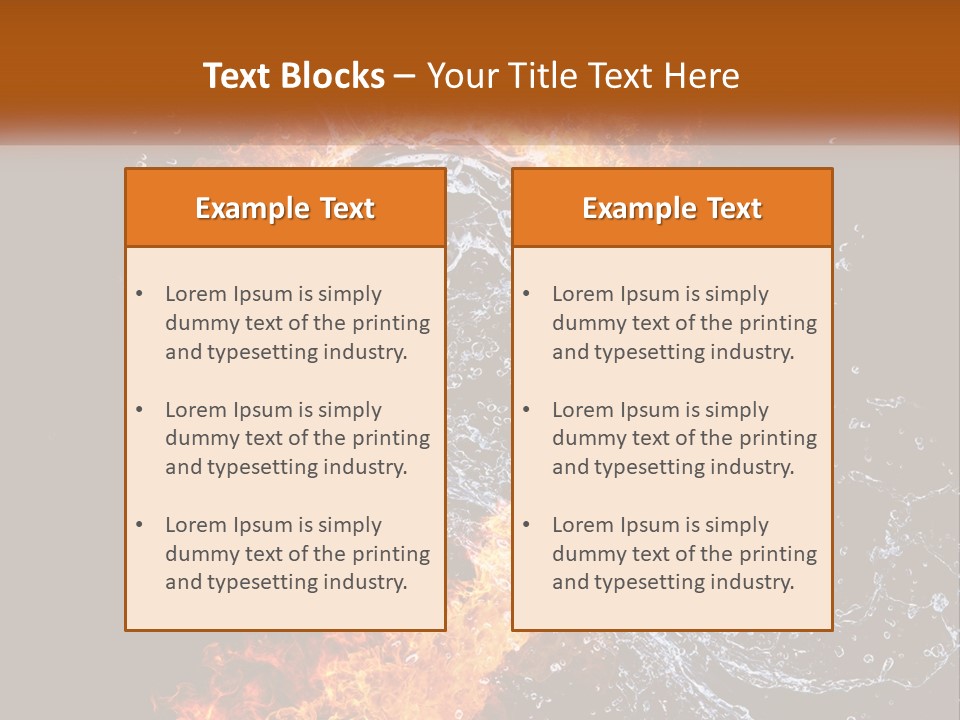 Fire And Water PowerPoint Template