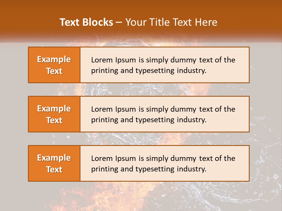 Fire And Water PowerPoint Template
