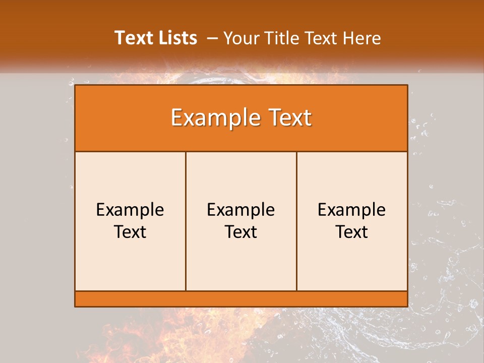Fire And Water PowerPoint Template