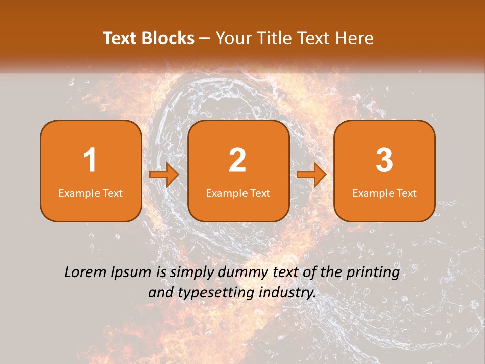 Fire And Water PowerPoint Template