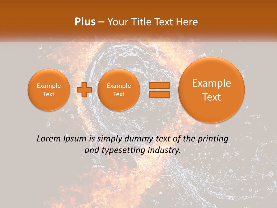 Fire And Water PowerPoint Template