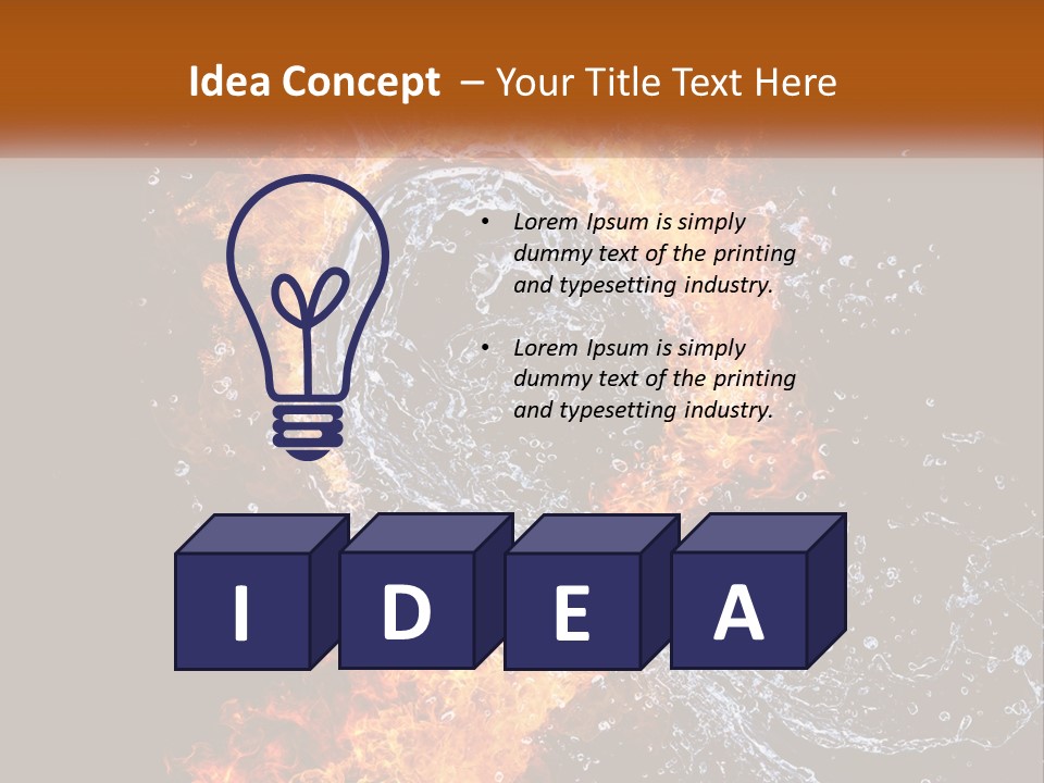 Fire And Water PowerPoint Template