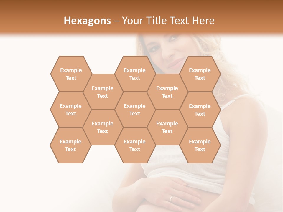Pregnant Girl PowerPoint Template