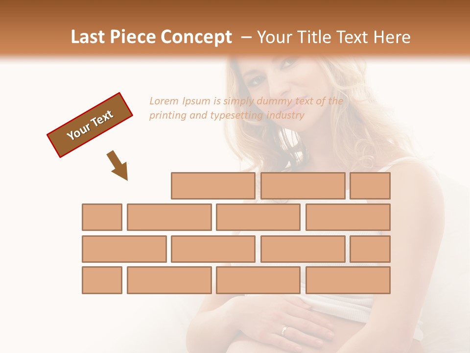 Pregnant Girl PowerPoint Template