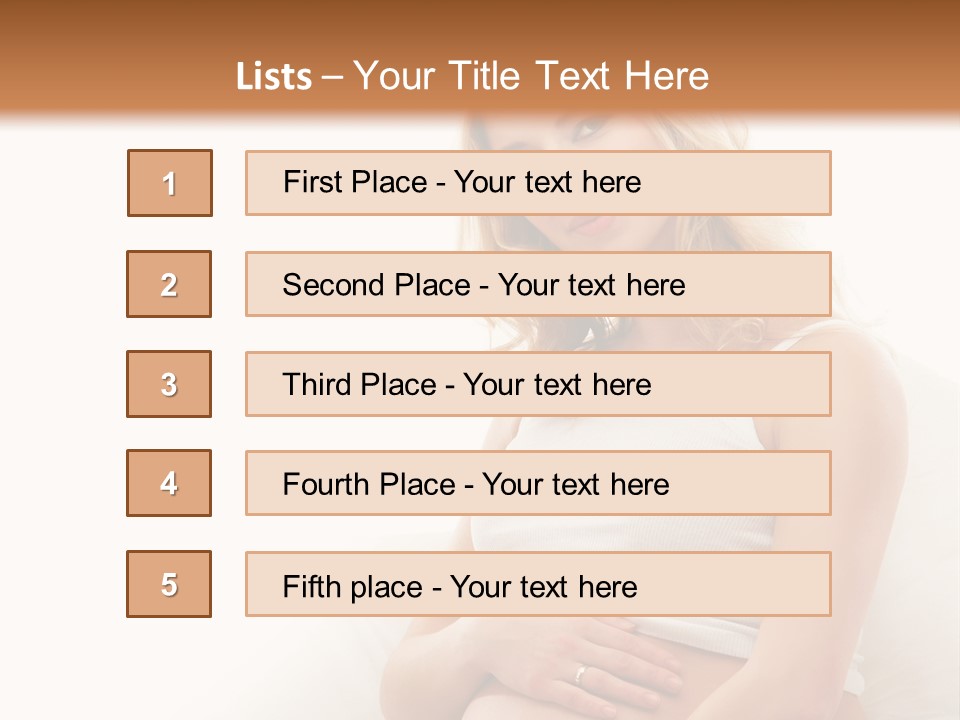 Pregnant Girl PowerPoint Template