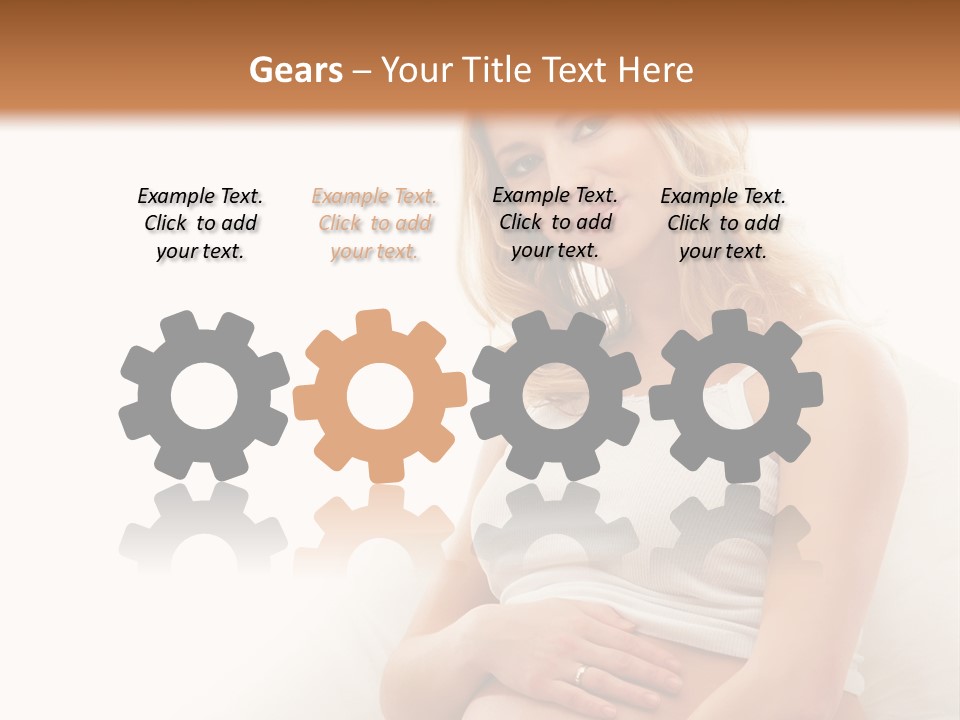 Pregnant Girl PowerPoint Template