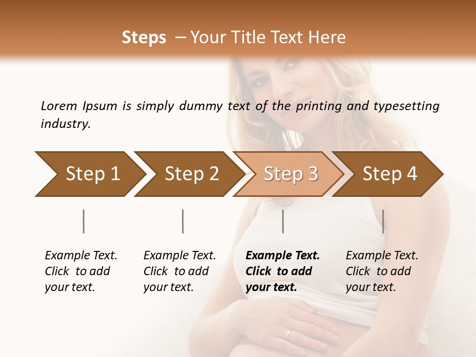 Pregnant Girl PowerPoint Template