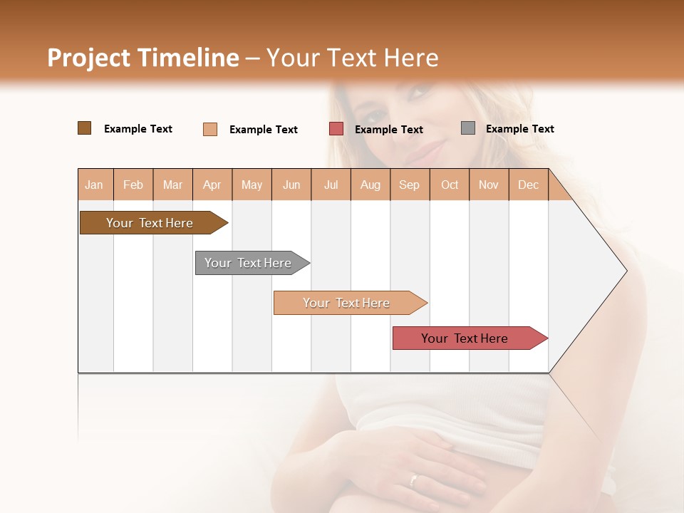 Pregnant Girl PowerPoint Template