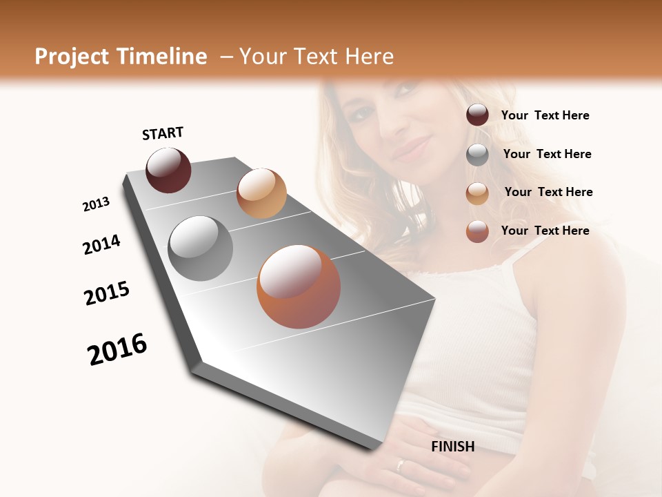 Pregnant Girl PowerPoint Template