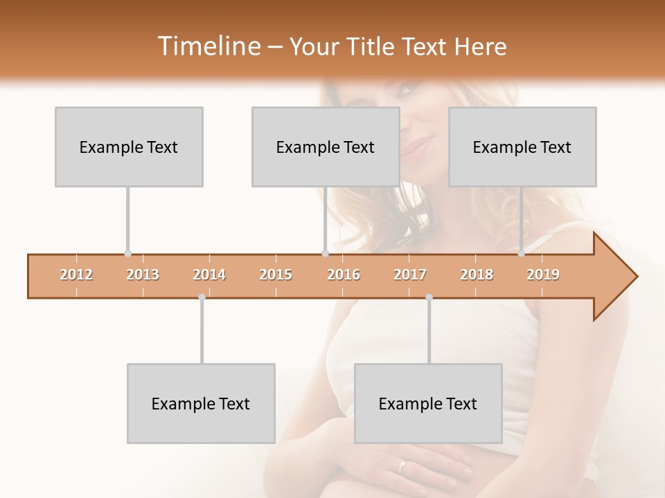 Pregnant Girl PowerPoint Template