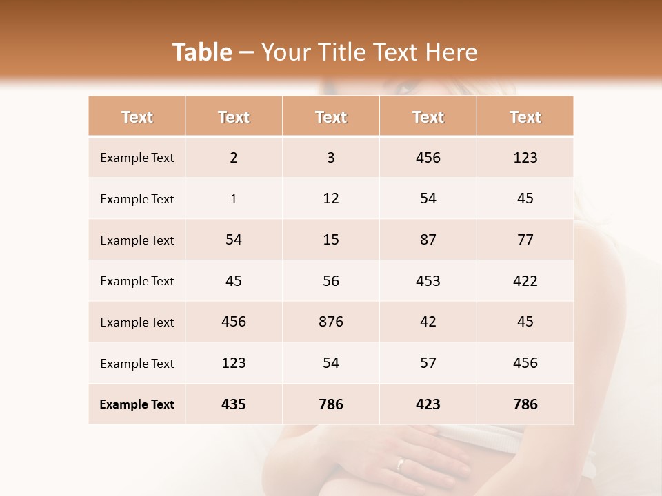 Pregnant Girl PowerPoint Template