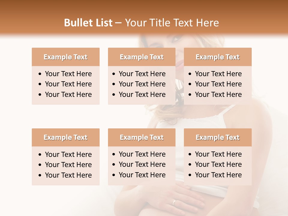 Pregnant Girl PowerPoint Template