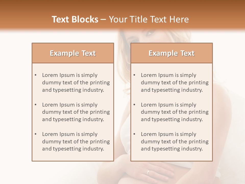 Pregnant Girl PowerPoint Template