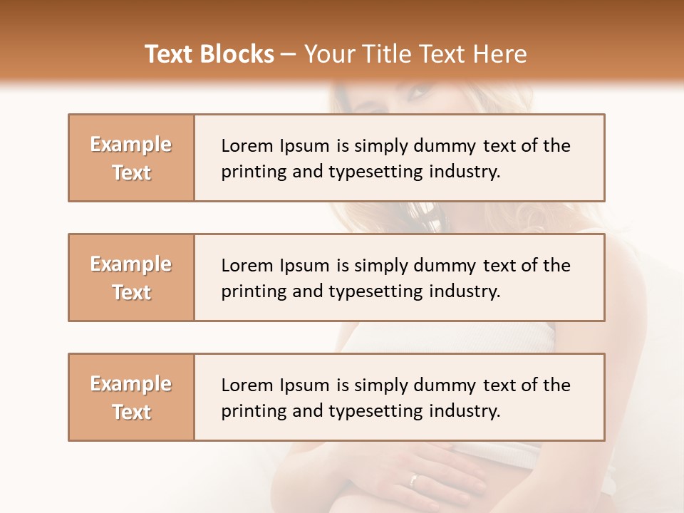 Pregnant Girl PowerPoint Template