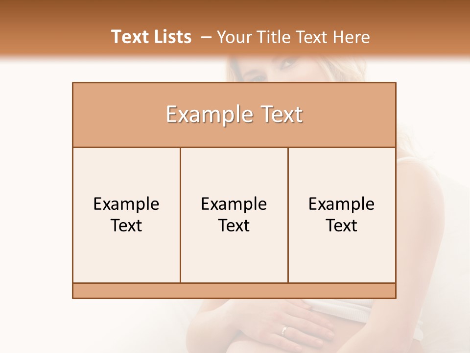 Pregnant Girl PowerPoint Template