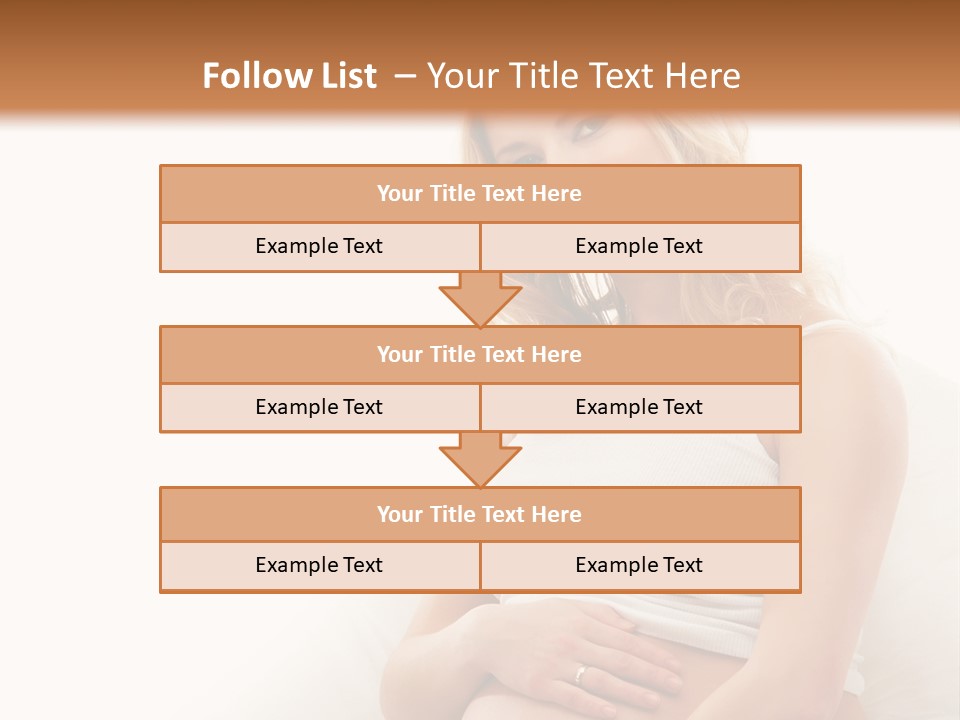 Pregnant Girl PowerPoint Template