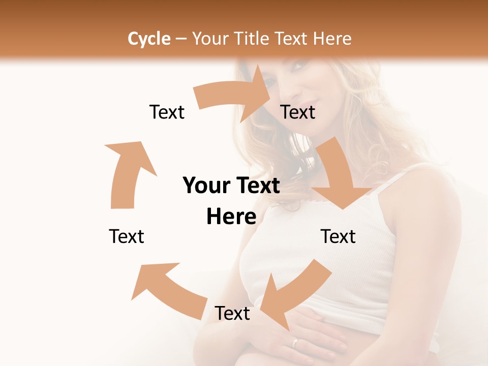 Pregnant Girl PowerPoint Template