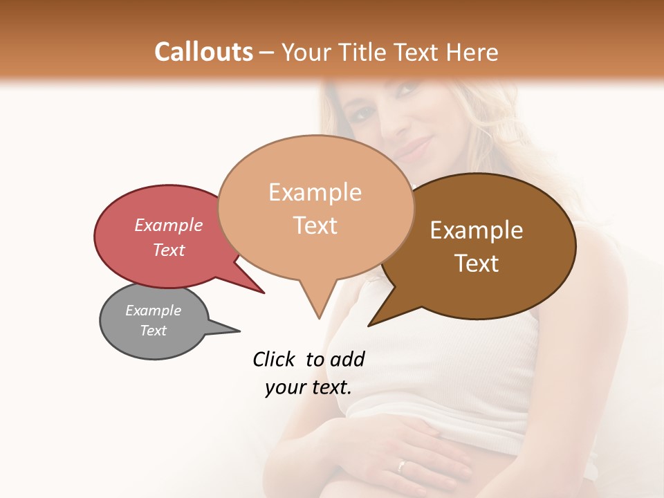 Pregnant Girl PowerPoint Template