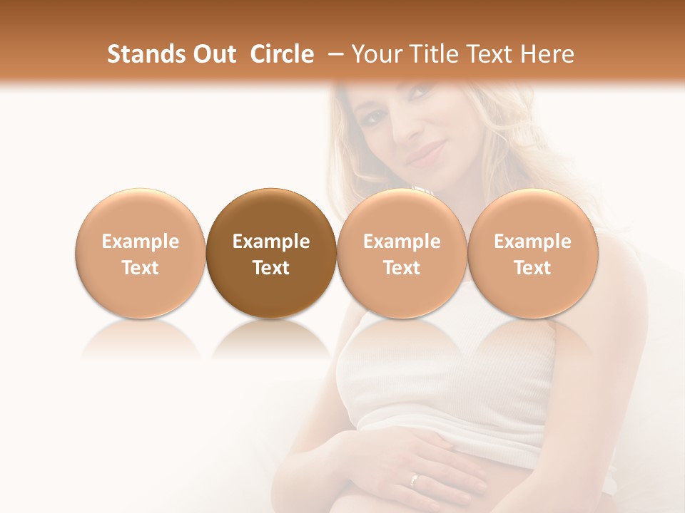 Pregnant Girl PowerPoint Template