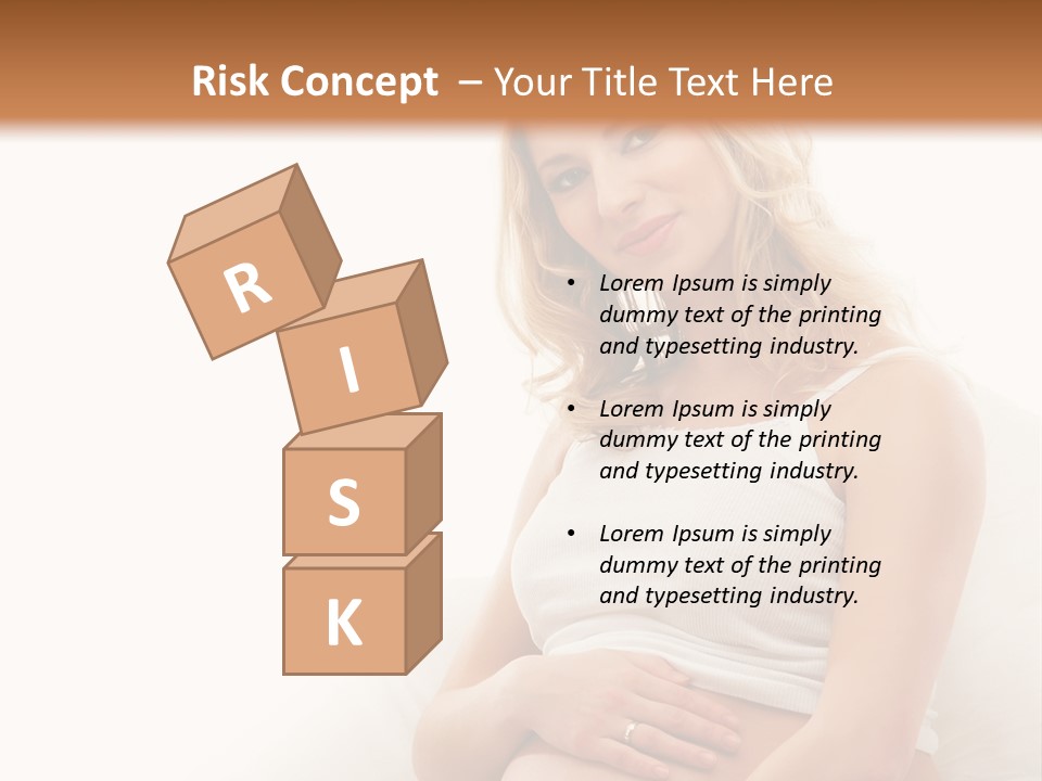 Pregnant Girl PowerPoint Template