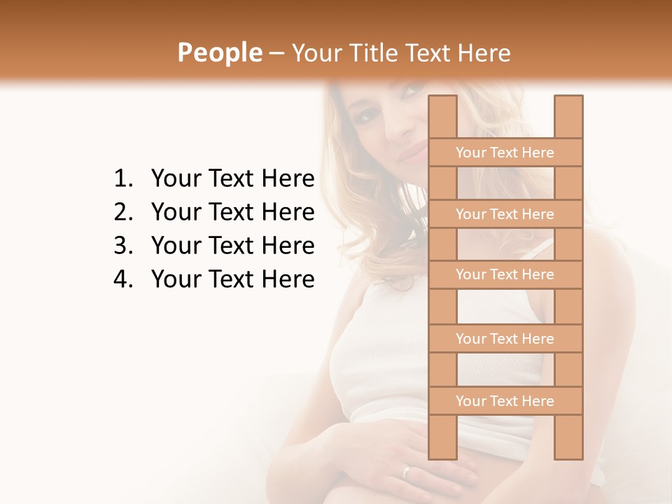 Pregnant Girl PowerPoint Template