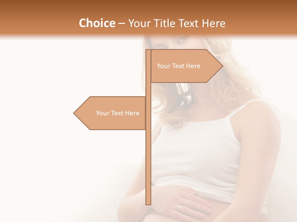 Pregnant Girl PowerPoint Template
