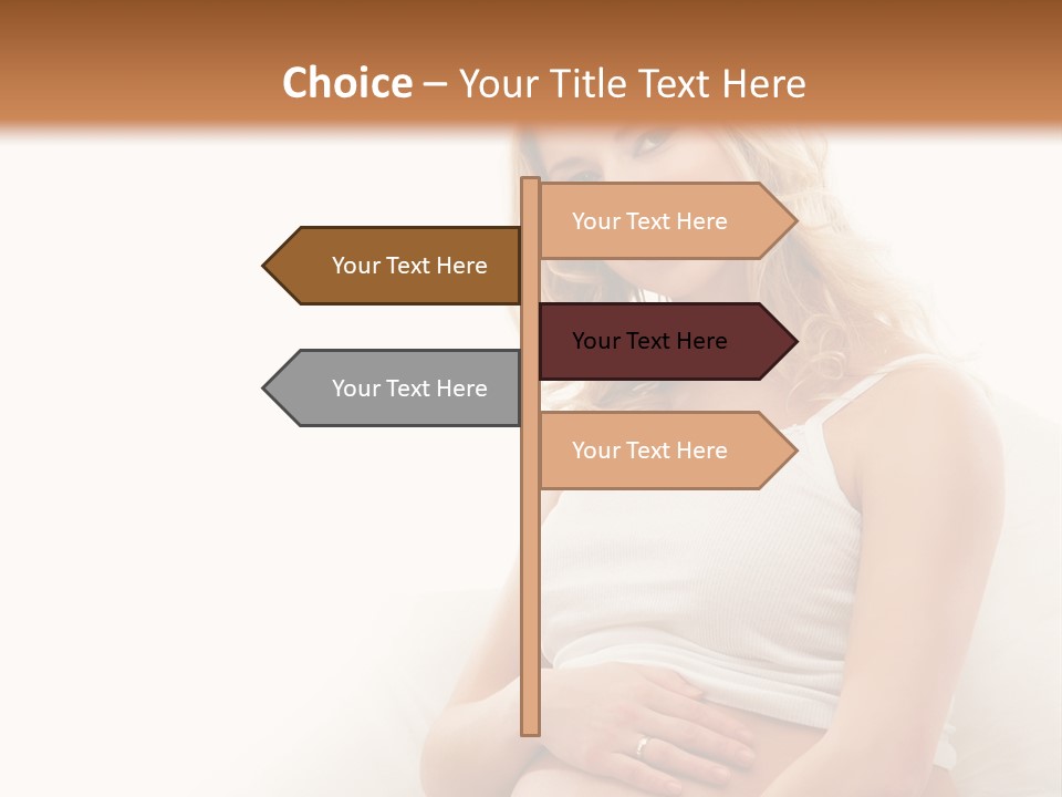Pregnant Girl PowerPoint Template