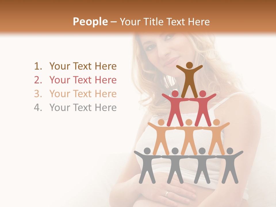 Pregnant Girl PowerPoint Template