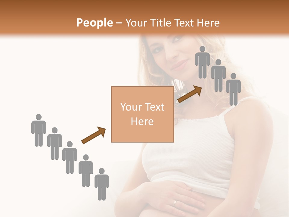 Pregnant Girl PowerPoint Template