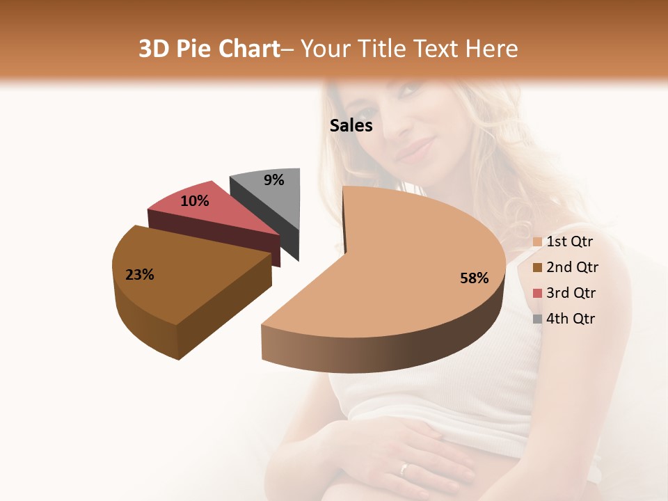 Pregnant Girl PowerPoint Template