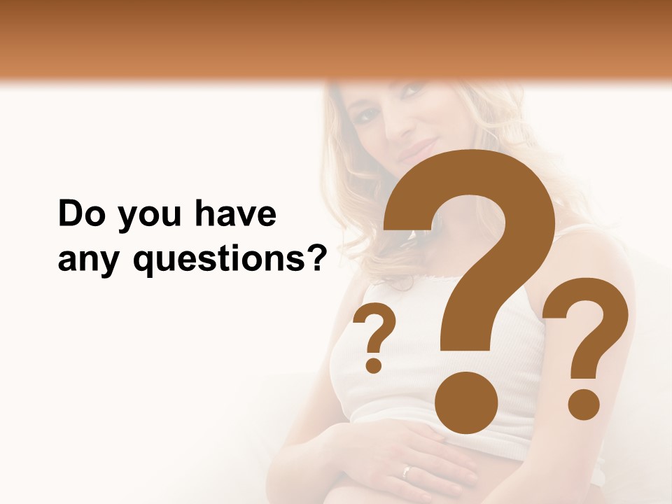 Pregnant Girl PowerPoint Template