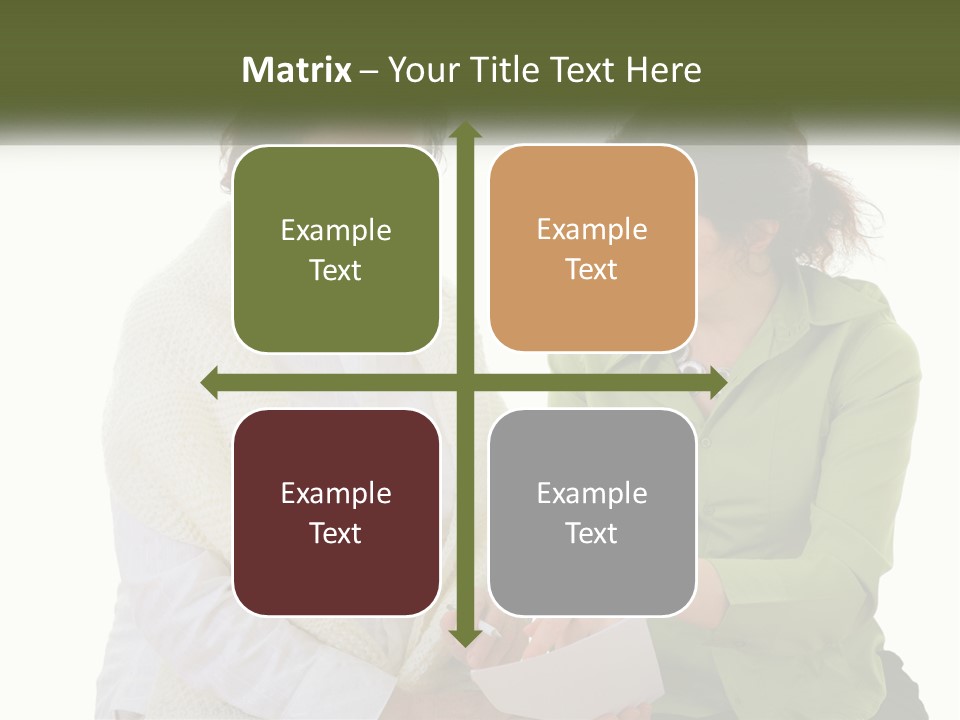 Woman With Grandmother PowerPoint Template