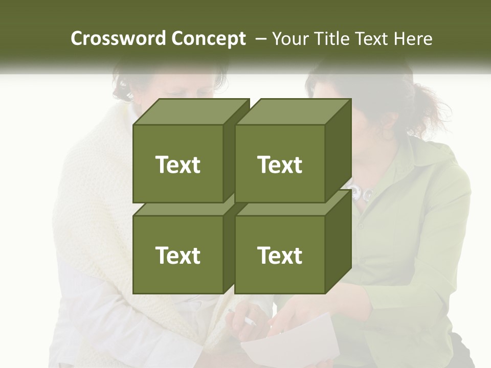 Woman With Grandmother PowerPoint Template