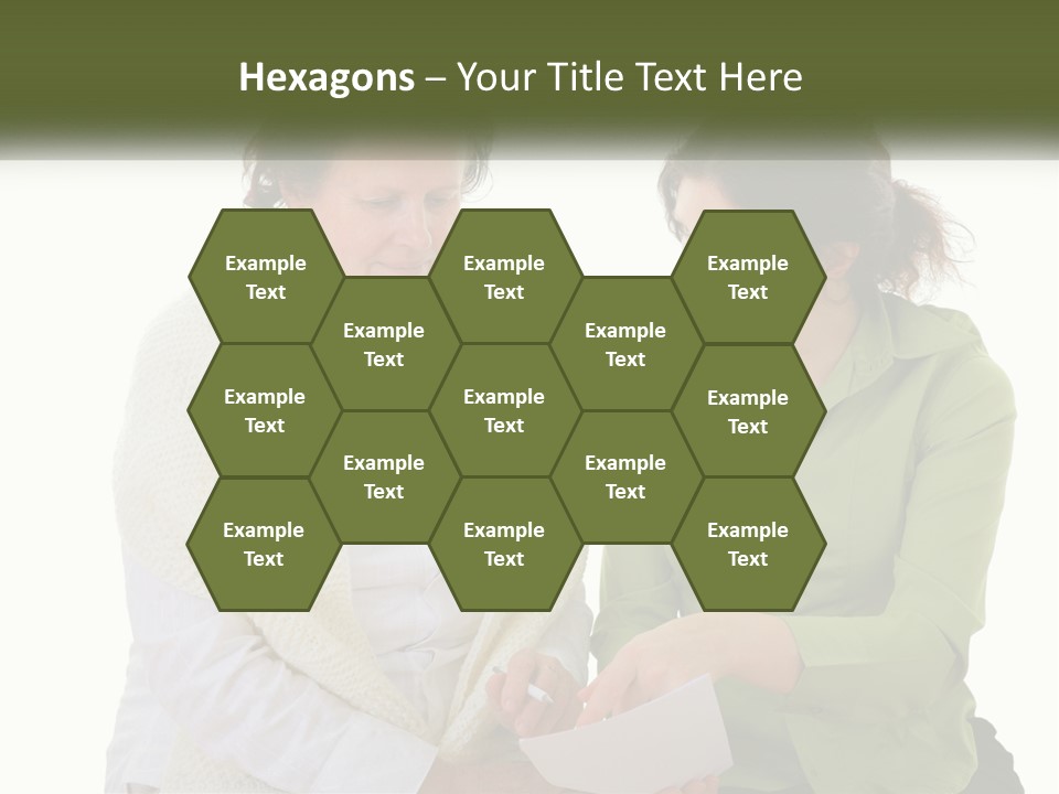 Woman With Grandmother PowerPoint Template