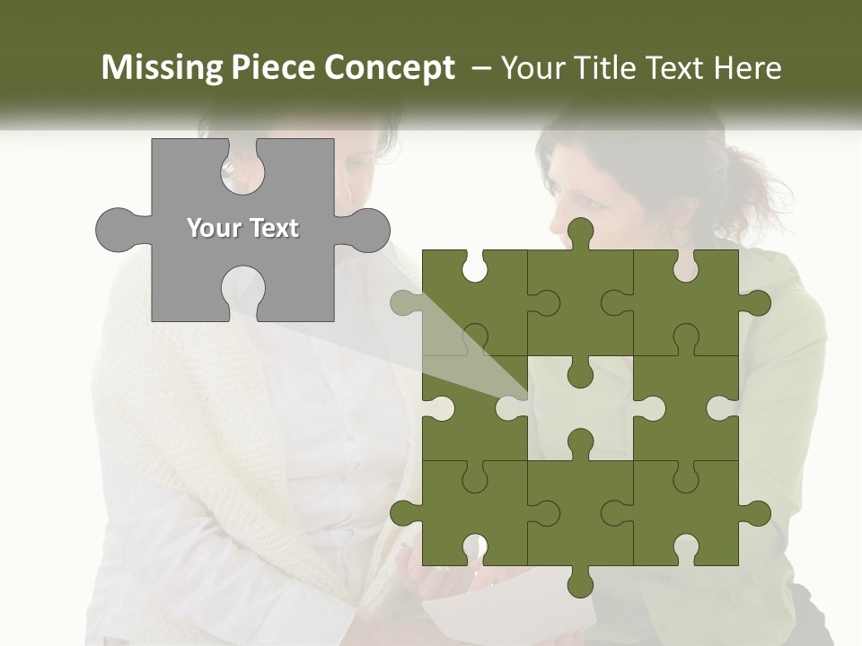 Woman With Grandmother PowerPoint Template