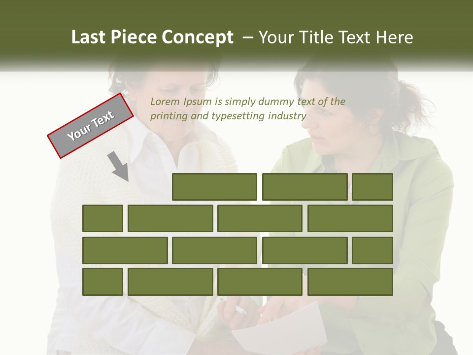 Woman With Grandmother PowerPoint Template