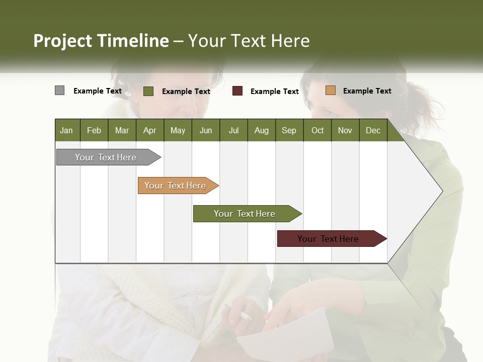 Woman With Grandmother PowerPoint Template