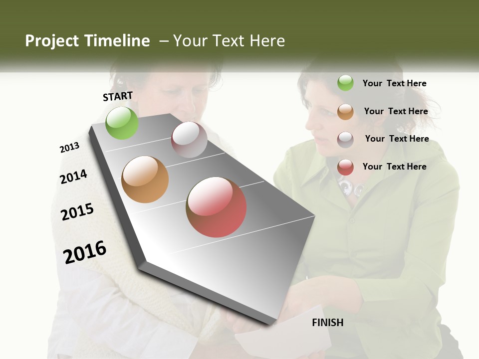 Woman With Grandmother PowerPoint Template