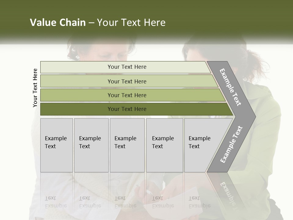 Woman With Grandmother PowerPoint Template