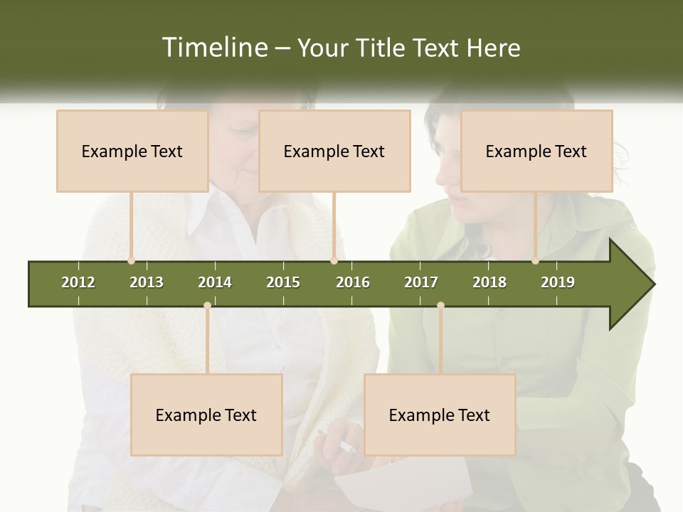 Woman With Grandmother PowerPoint Template