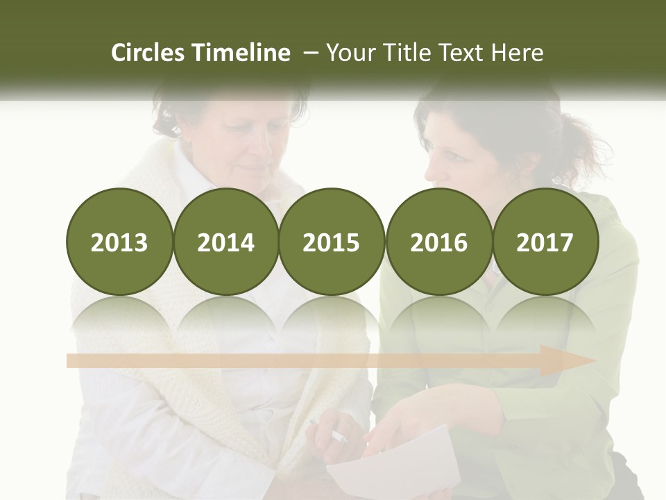 Woman With Grandmother PowerPoint Template