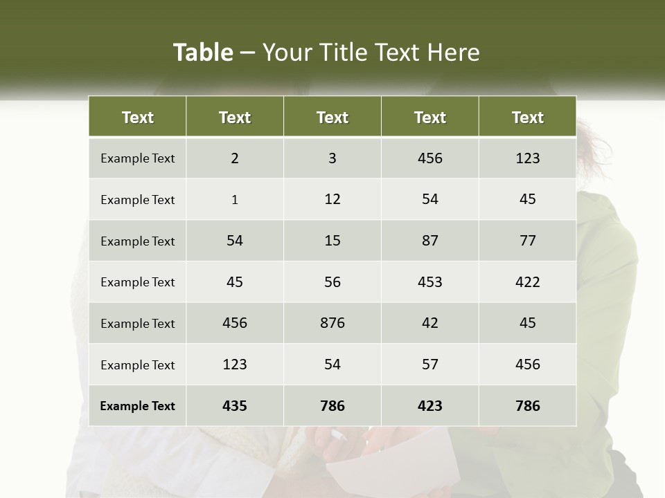 Woman With Grandmother PowerPoint Template