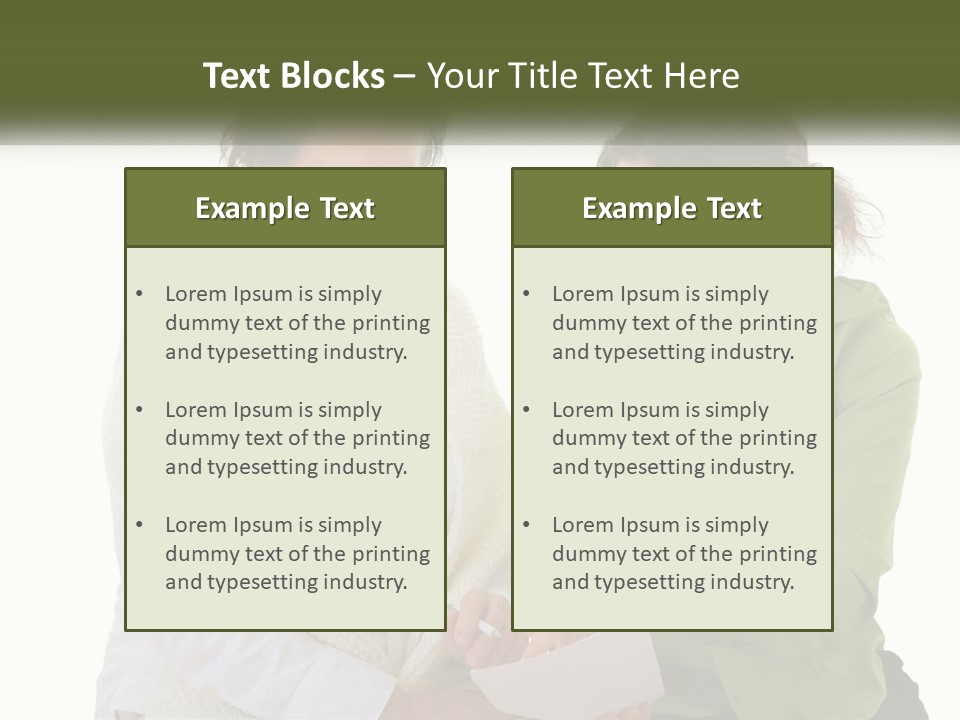 Woman With Grandmother PowerPoint Template
